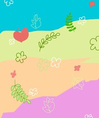 vector illustration of a floral background