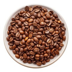 Fototapeta premium Coffee beans on white background