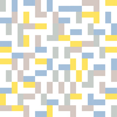 Colorful geometric pattern background, vector abstract rectangle shapes art. Bauhaus pattern colorful trendy bauhaus pattern background. Minimal cover design. Abstract vector Illustration
