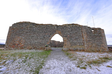 Castle Roy, a well kept castle ruins in Scotland, United Kingdom