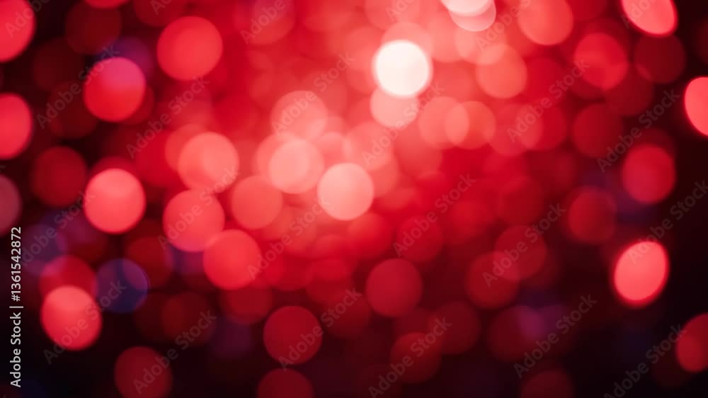 Poster defocused red bokeh background with circular lights creating a festive atmosphere and vibrant light 