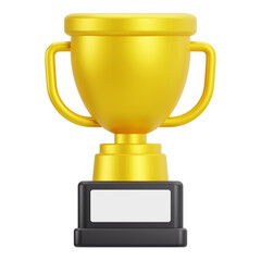 Golden Champion Trophy Award for Victory and Achievement