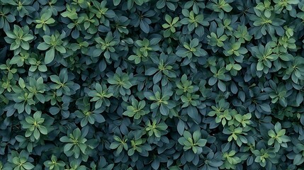 Obraz premium Lush Green Foliage Texture: A Close-Up View of Summer Leaves AI Generated