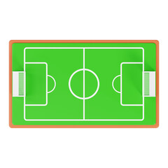 Football Pitch with Goalposts and Field Lines