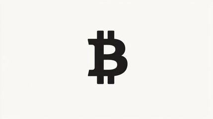 Obraz premium A business icon of a bitcoin symbol.