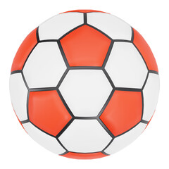Fototapeta premium Classic Football with Hexagonal Panels for Soccer Game