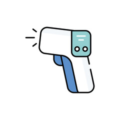 Digital Thermometer vector icon stock illustration