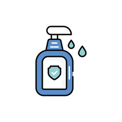 Disinfectant vector icon stock illustration