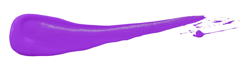 purple brush isolated on transparent background