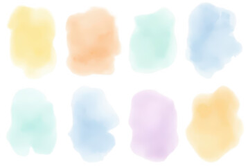 Pastel Watercolor Blobs: Abstract Background Design Elements