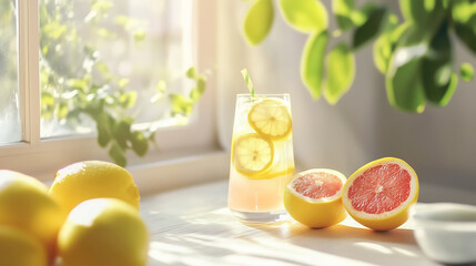 Obraz premium fresh fruit juice