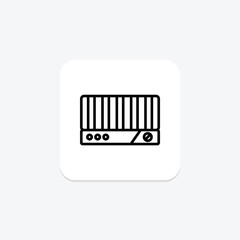 Electric Griddle, vector, pixel perfect, illustrator file