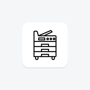 Copier Machine, vector, pixel perfect, illustrator file