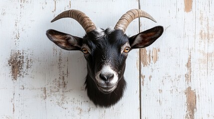 Goats designated for sacrifice at the sacrificial ceremony, traditional cultural and religious event preparation