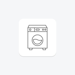 Washing Machine, vector, pixel perfect, illustrator file
