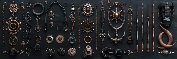 Eclectic Expression: An Artful Assembly of Avant-Garde Body Piercings Encapsulating Personal Identity