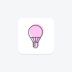 Led Bulb, vector, pixel perfect, illustrator file