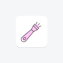 Flashlight, vector, pixel perfect, illustrator file