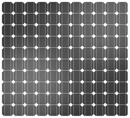 Close-up of a solar panel array generating renewable energy.