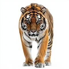 Naklejka premium tiger isolated on white background