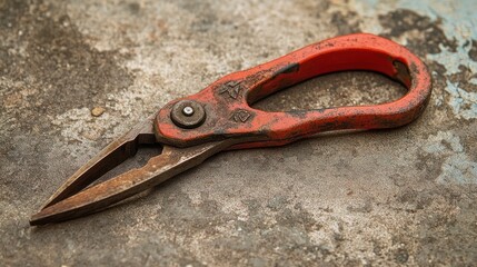 Rusty pliers on weathered surface, possible use for crafting