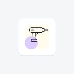 Hand Drill, vector, pixel perfect, illustrator file