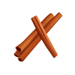 Cinnamon sticks vector illustration. Realistic cinnamon rolls isolated. Brown cinnamon sticks in a detailed design
