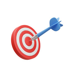 3D dart hitting target