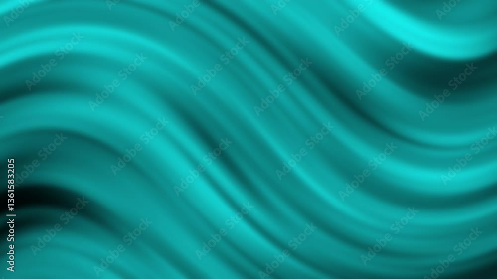 Poster smooth gradient motion background with textured waves in vibrant teal and blue hues for dynamic visu