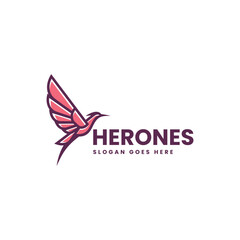 Herones Simple Mascot Logo