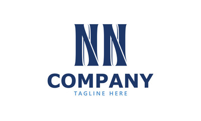 Fototapeta premium NN N nn initial logo | initial based abstract modern minimal creative logo, vector template image. luxury logotype logo, real estate homie logo. typography logo. initials logo