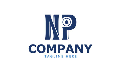 NP N np initial logo | initial based abstract modern minimal creative logo, vector template image. luxury logotype logo, real estate homie logo. typography logo. initials logo