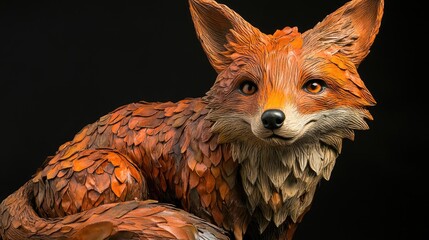 Sculptural Red Fox: A Masterpiece of Craftsmanship