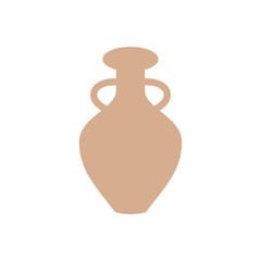 minimalist clay vase illustration