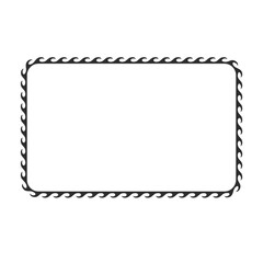 wave decorative frame illustration