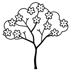 Obraz premium vector tree silhouette