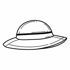 hat on a white background
