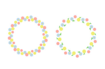 マーガレットの丸いフレーム 02