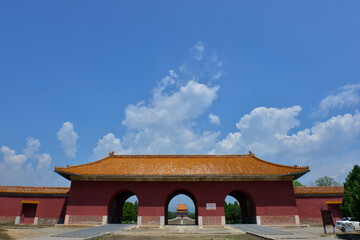 The ancient Chinese buildings