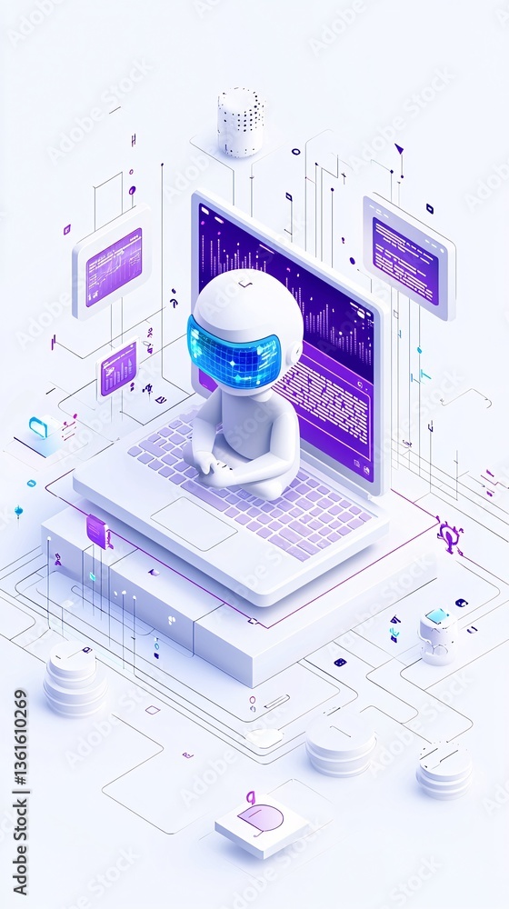 Poster an ai system generating personalized website designs based on user interaction data, ai personalized