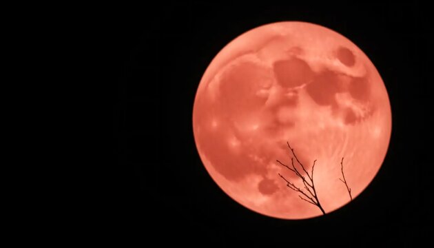 Blood Moon Night: A Mystical Lunar Eclipse
