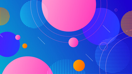 colorful gradient shapes trendy geometric vector pattern vector illustration