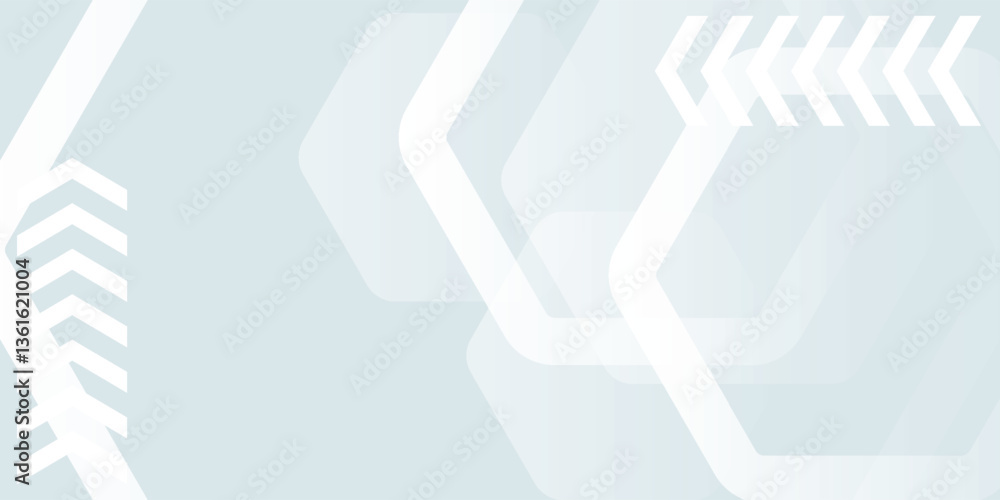 Poster minimalistic abstract background with hexagonal lines and soft gradients in light tones, vector.