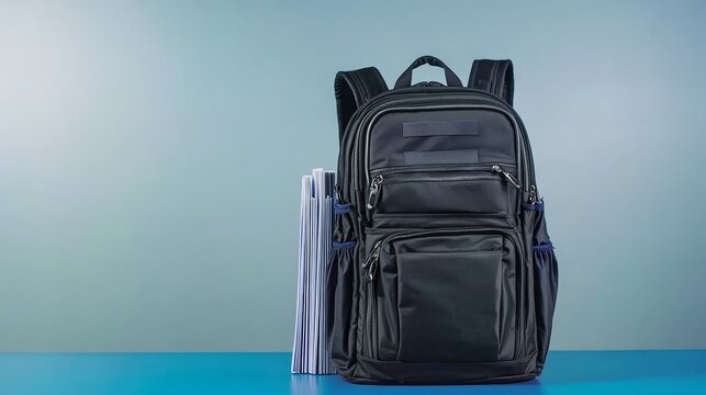 Stylish Black Utility Backpack for Coding Manuals and Everyday Use