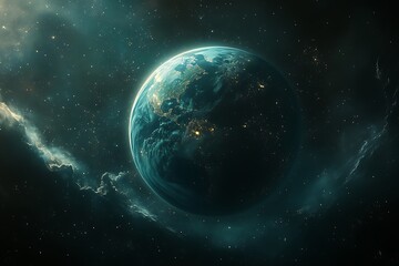 A Stunning Cosmic View of Planet Earth Highlighting the Beauty of Our World from Space