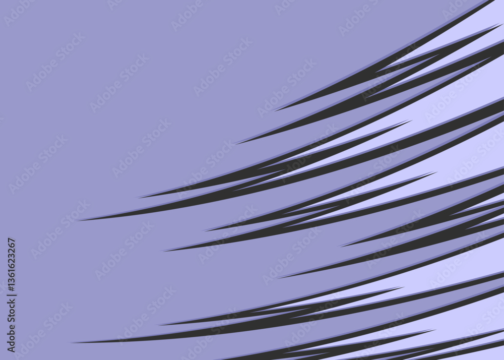 Poster abstract background with curved spike pattern and with some copy space area