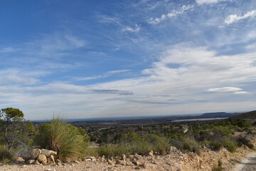 Cielo con vinto en campo