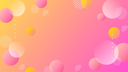 modern pink white and yellow gradient stylish abstract geometric background vector illustration