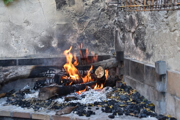 Hoguera, llamas, barbacoa