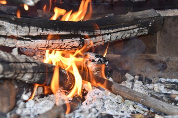 Hoguera, llamas, barbacoa